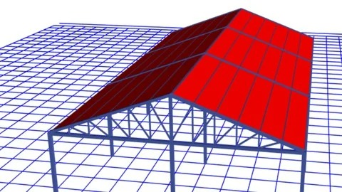 CAD Design of Steel Shed Structure