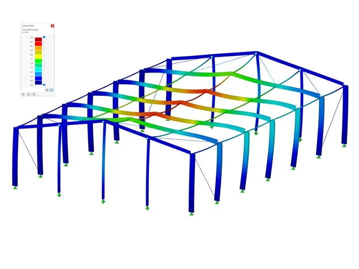 FEA Steel Structure Deformation Analysis