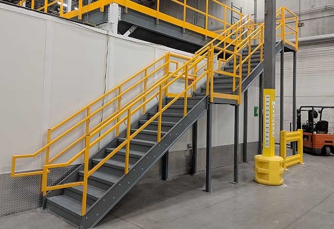 Industrial Mezzanine Steel Staircase
